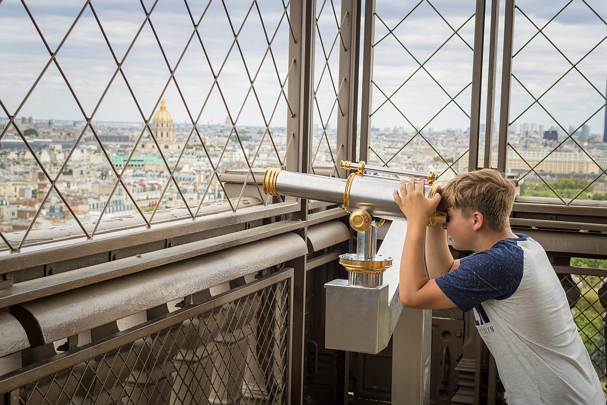 The joy of exploration, Eiffel Tower, Paris
