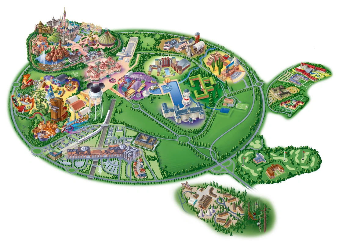 Disneyland Paris Map