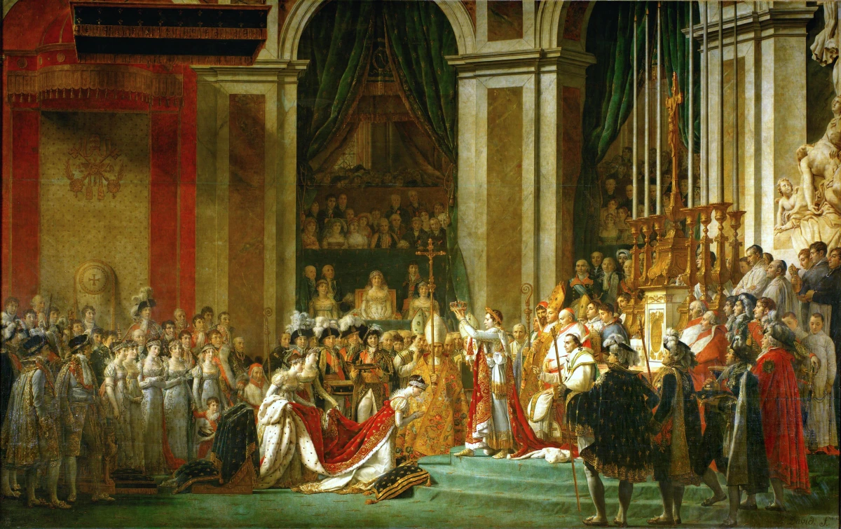 The Coronation of Napoleon in The Louvre Paris