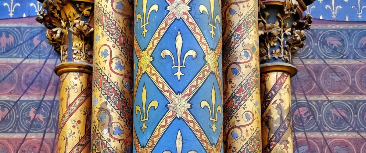 Painted decorations in the Sainte-Chapelle