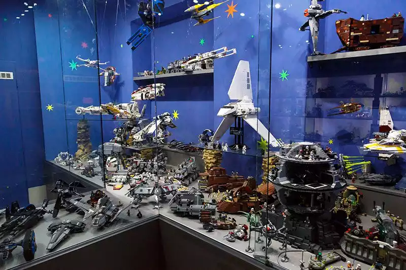 Star Wars area in Lego Museum Prague